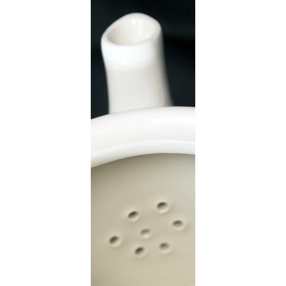 Magenta White Porcelain Easter Bunny Teapot Whimsical Rabbit Ears Ceramic - Picture 12 of 12